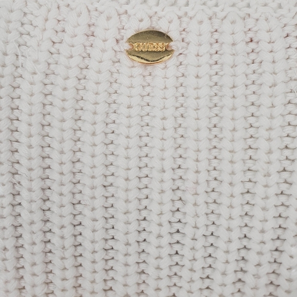 Guess- White Knit Sweater w/ Zippers size X-Small - Picture 7 of 7